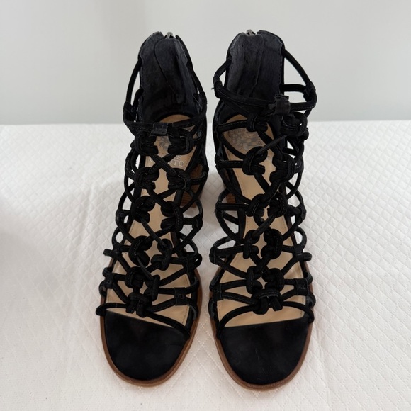 Vince Camuto Cage Karika Black Sandal with Block Heel size 7 women’s - Picture 6 of 16